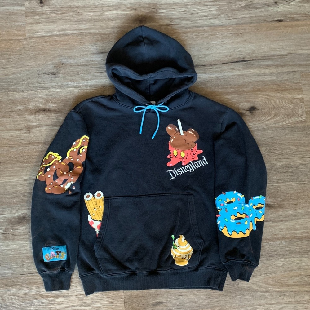 2024 Disney Parks Eats Treats Mickey Snacks Dole Whip Churro Hoodie - Size Small
